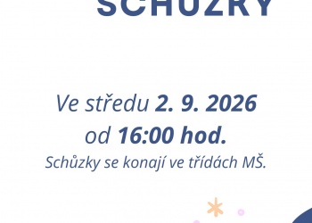 Třídní schůzky MŠ