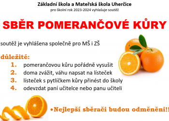 Vyhlášení sběru pomerančové kůry