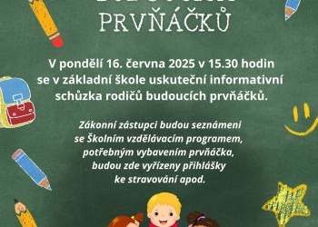 Schůzka pro rodiče budoucích prvňáčků